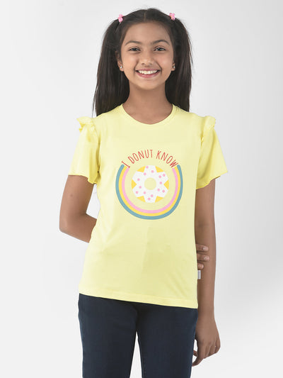  Lime Yellow Donut T-Shirt