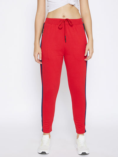 Red Track Pants - Women Track Pants