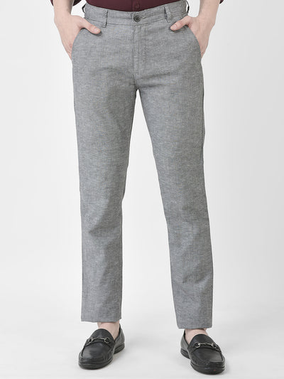  Dark Melange Grey Trousers