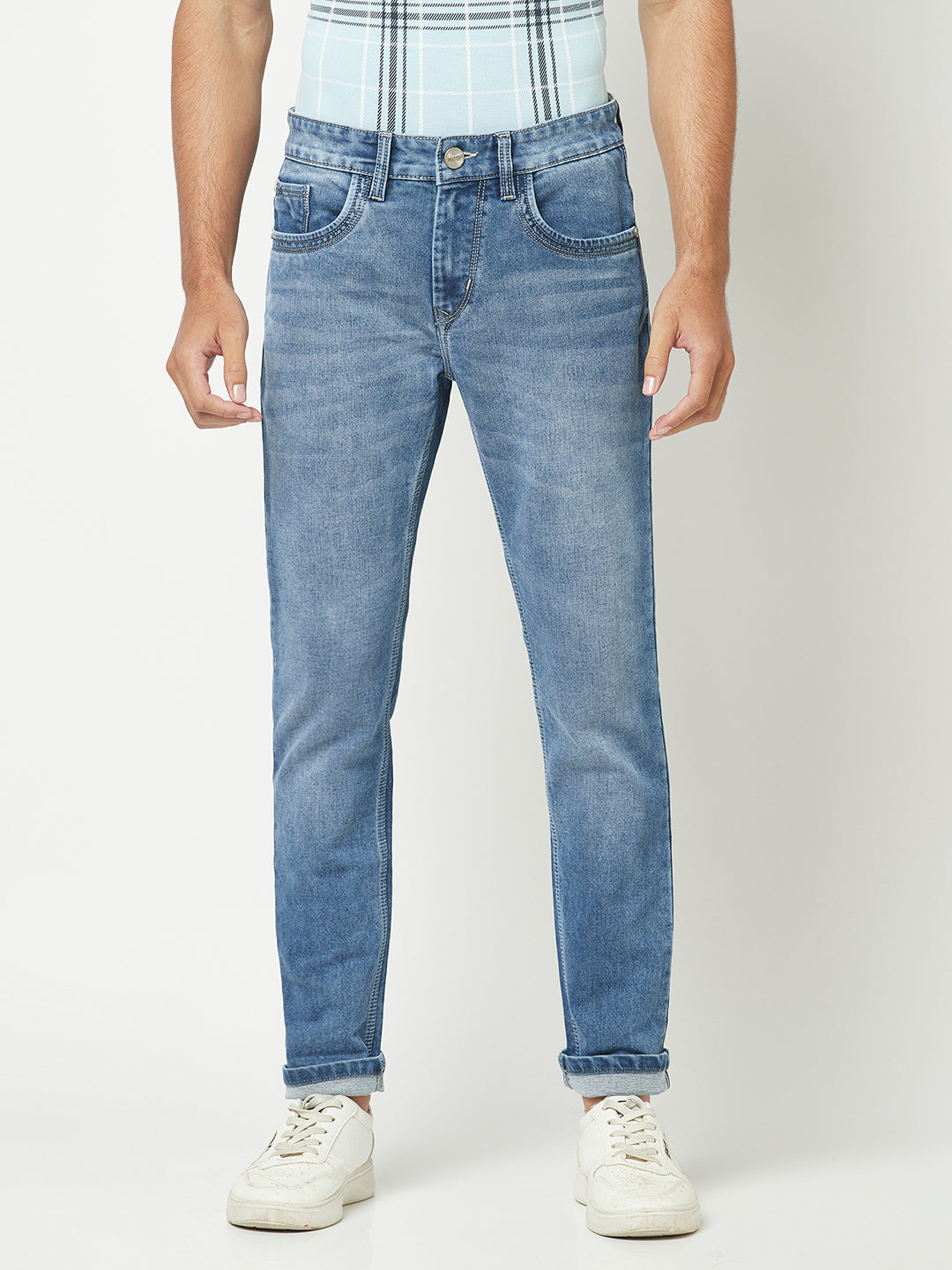 s Blue Light-Washed Denim