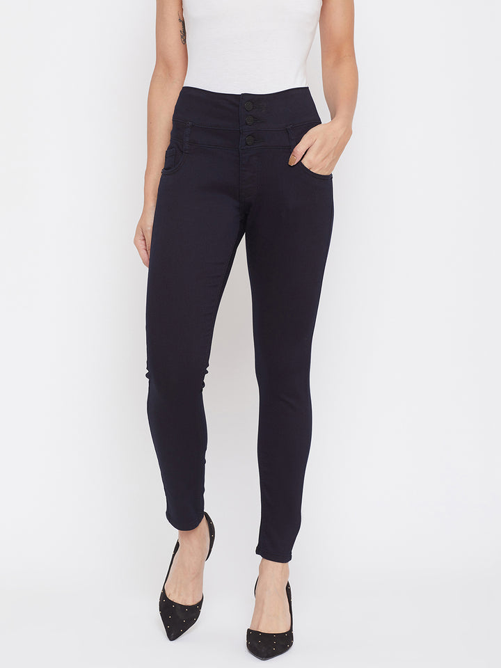 Denim Triple Button - Women Jeans