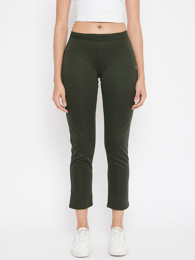 Olive Track Pants - Women Track Pants