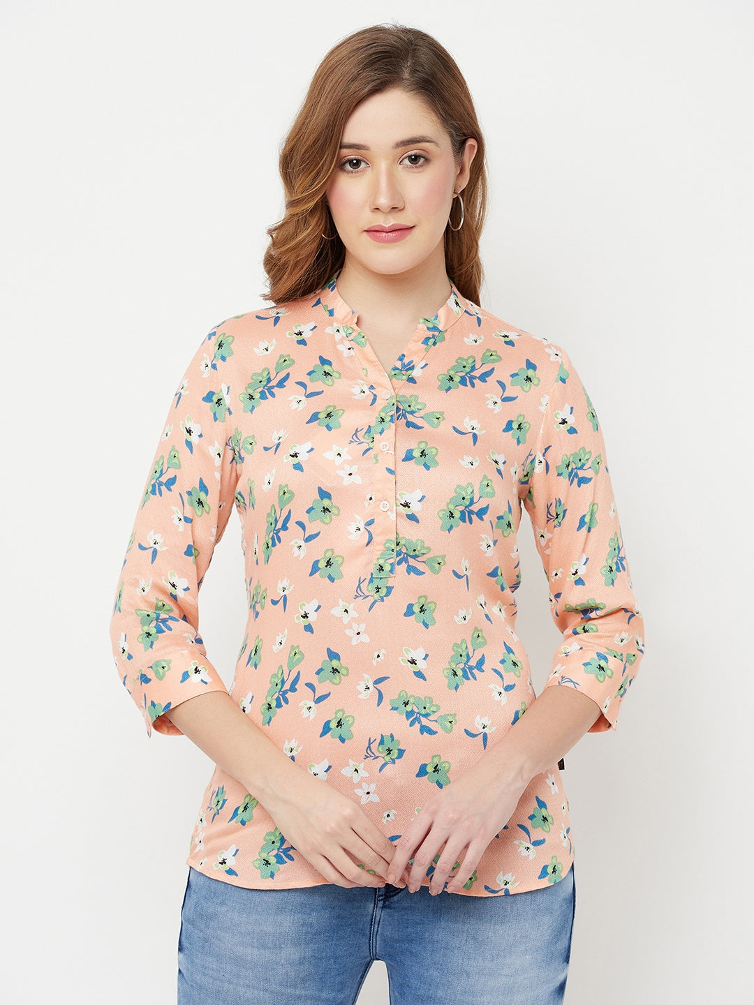 Pink Floral Top - Women Tops