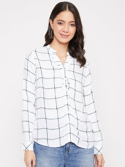 Checked Full Sleeves Casual Shirt - Women Shirts