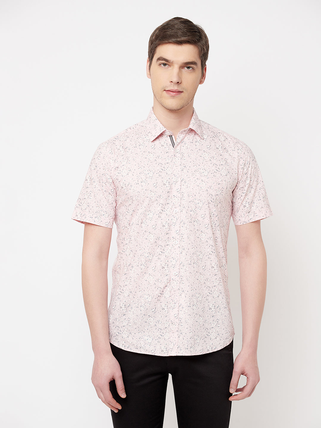 Pink Floral Shirt - Men Shirts