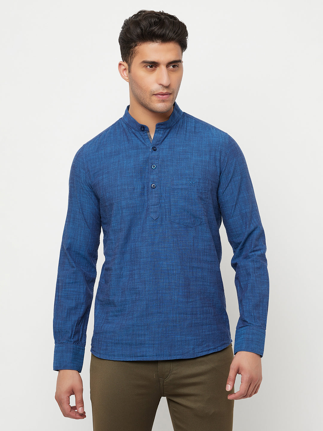 Navy Blue Kurta - Men Kurtas