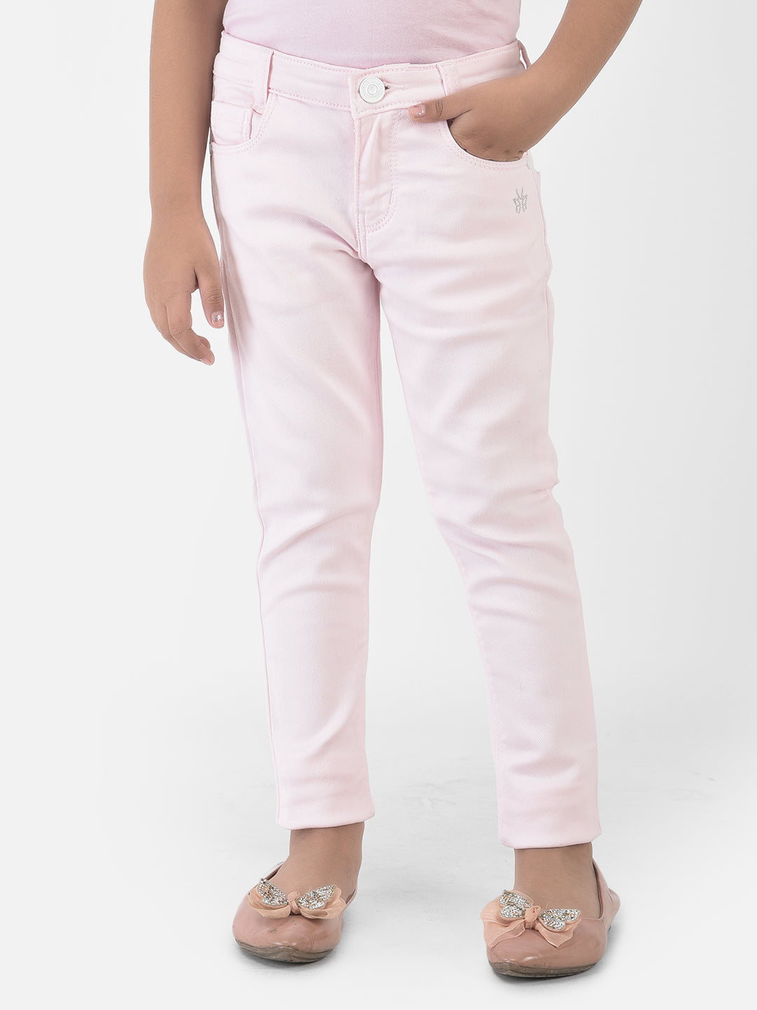 Baby Pink Jeans - Girls Jeans