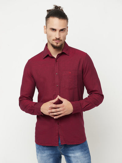 Maroon Shirt - Men Shirts