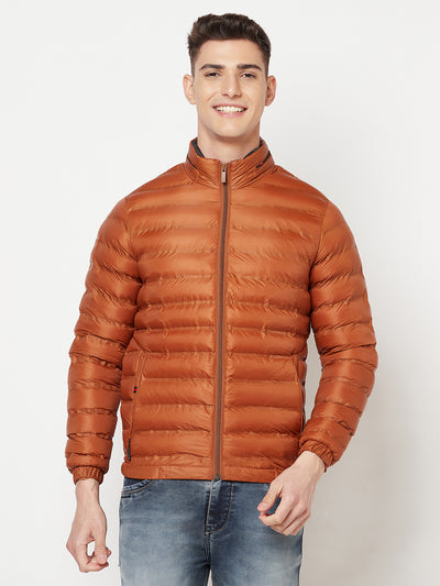 Brown Puffer Jacket - Men Jacket