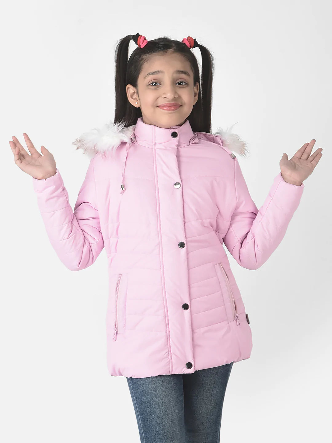  Bright Pink Padded Jacket