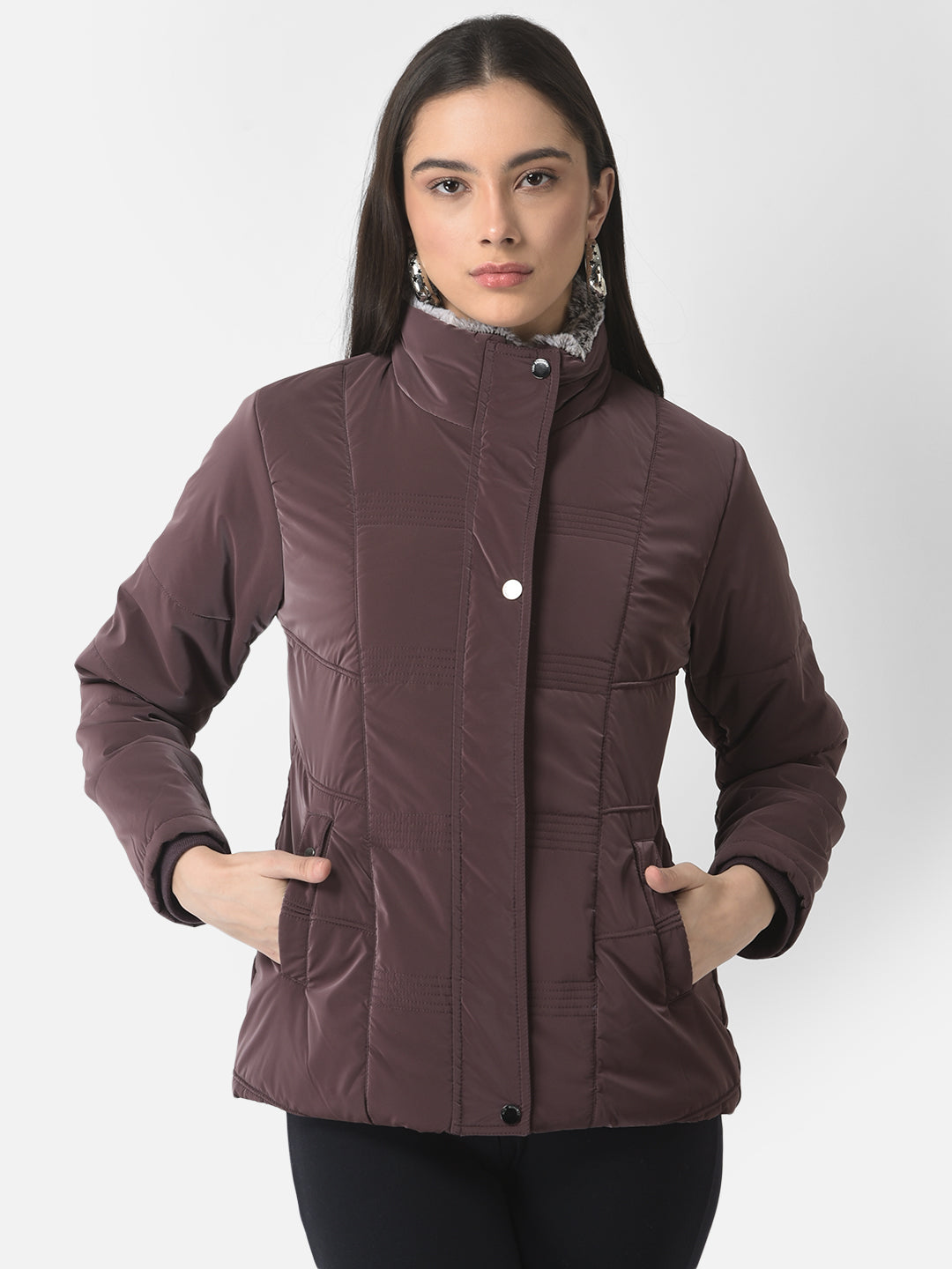 Coffee Brown Padded Jacket