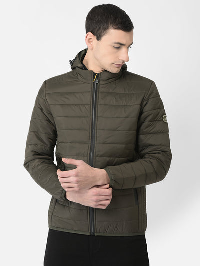  Minimal Olive Padded Jacket 