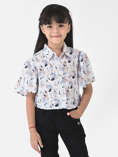 High-Low Top in Floral Print