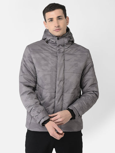  Grey Camouflage Padded Jacket 