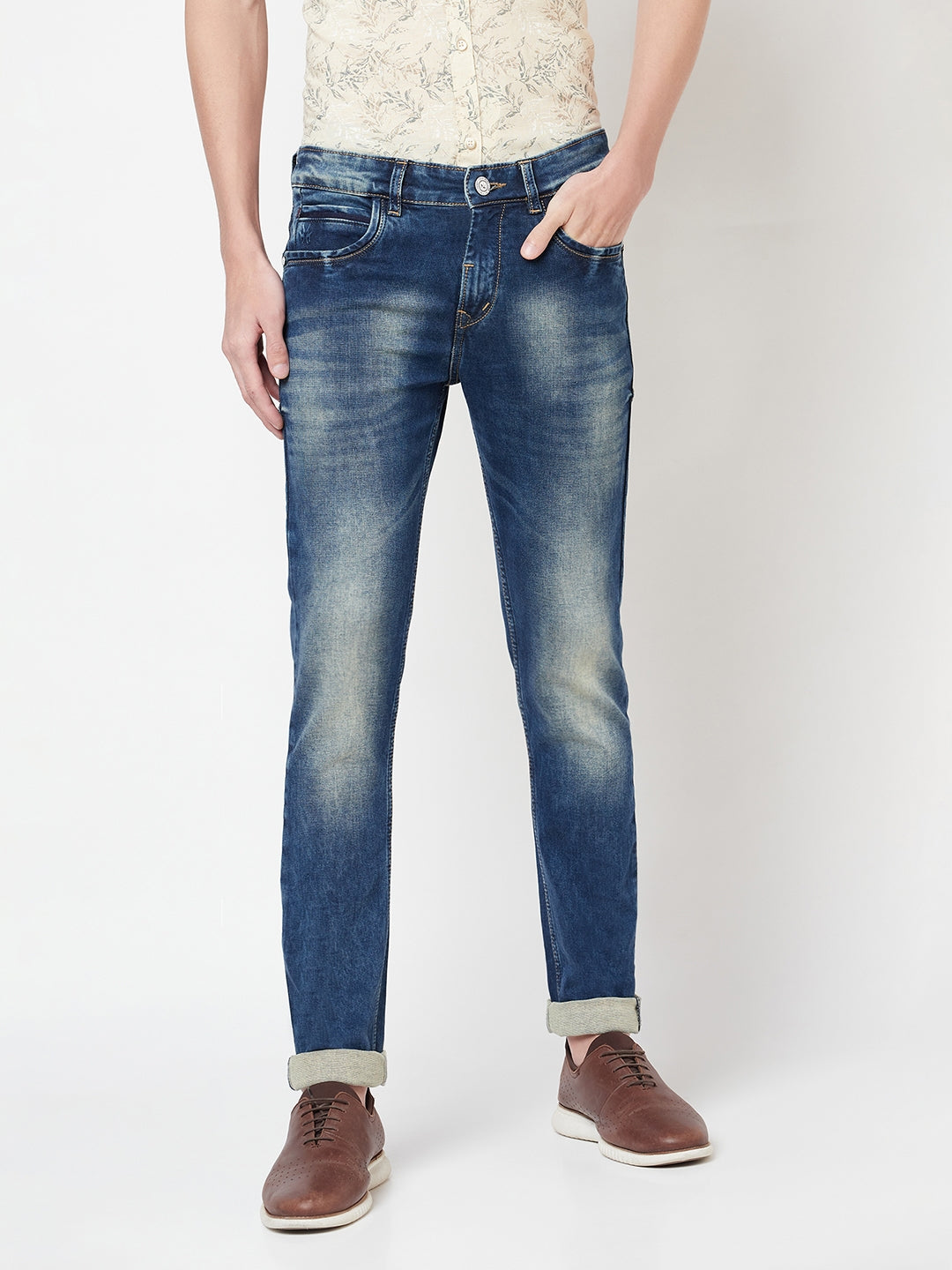 Blue Light Fade Jeans - Men Jeans