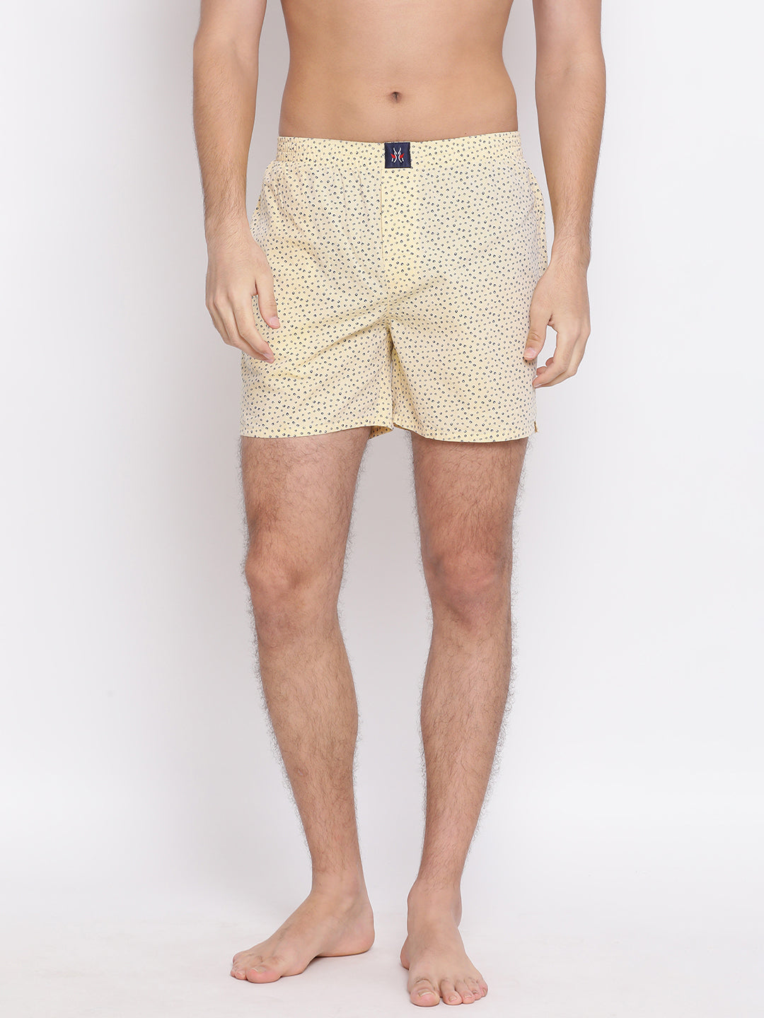 Yellow Printed Boxer - Men Boxers