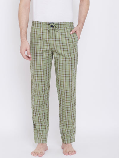 Checked Straight Lounge Pants - Men Lounge Pants