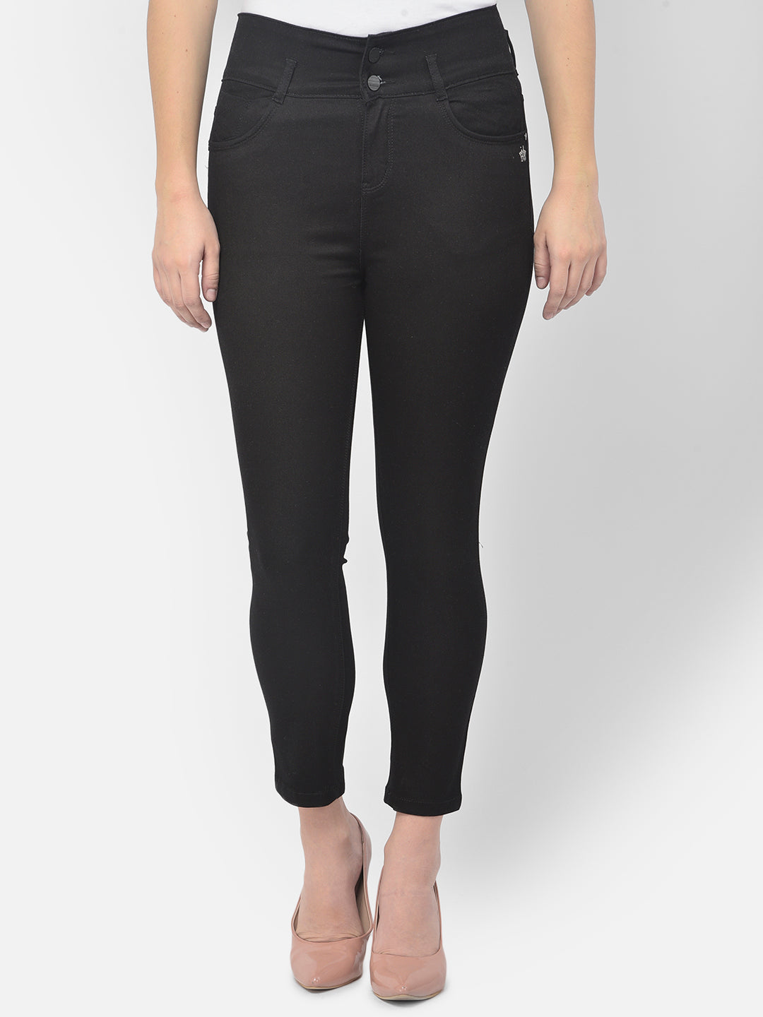 Black High Waist Jeans - Women Jeans