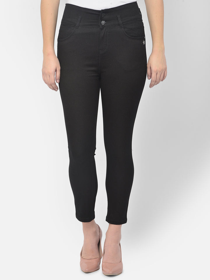Black High Waist Jeans - Women Jeans
