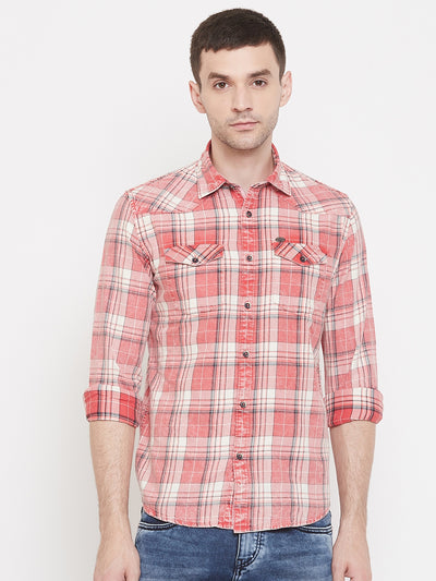 Checked Cotton Slim Fit shirt - Men Shirts