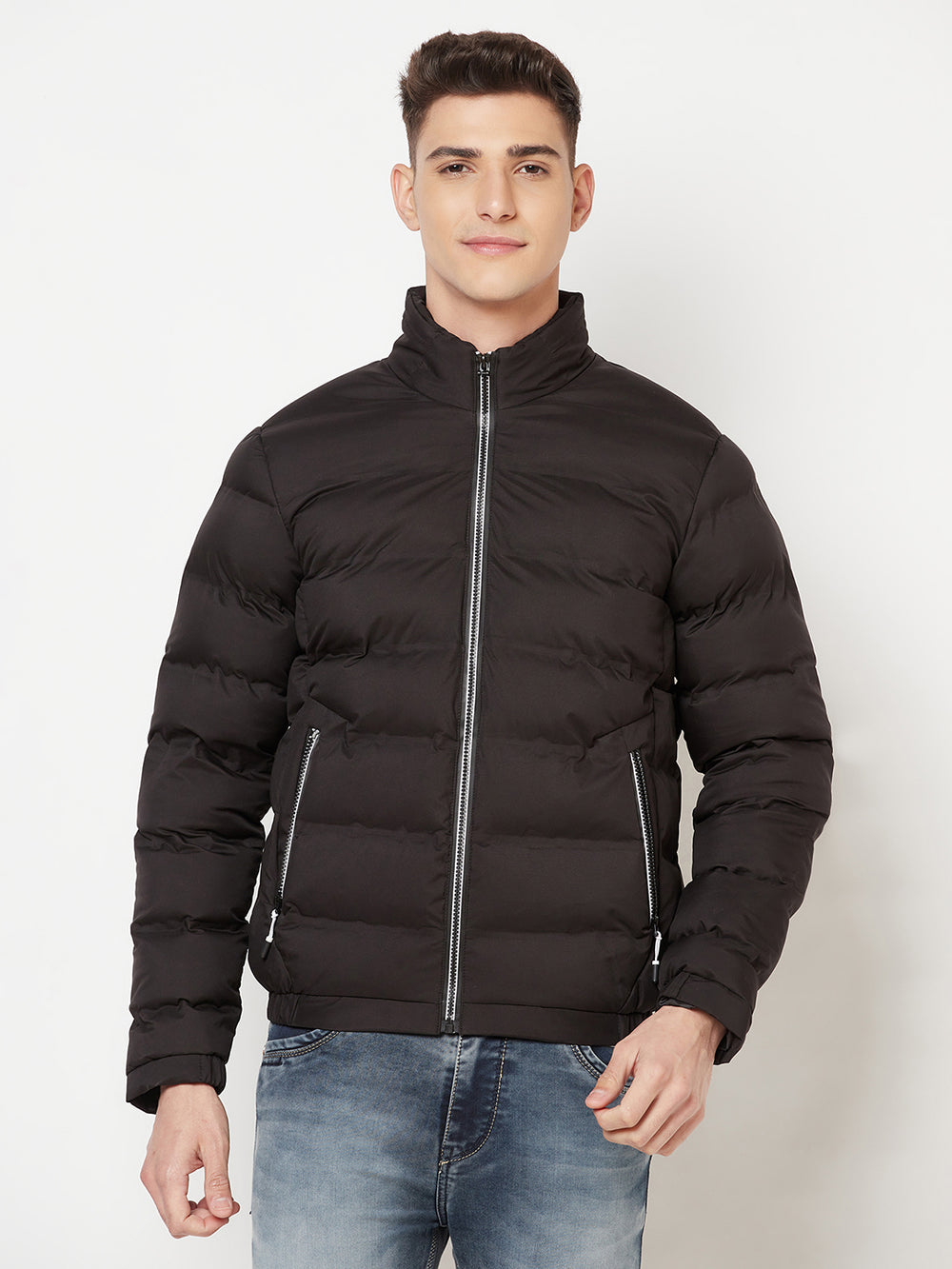 Black Puffer Jacket - Men Jacket