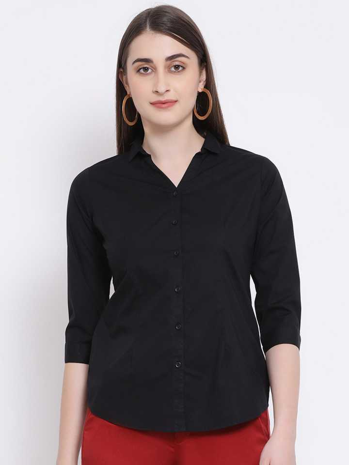 Black Casual Shirt - Women Shirts