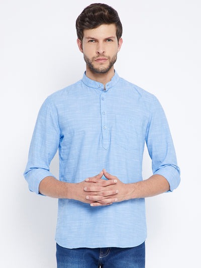 Blue Kurta - Men Kurtas