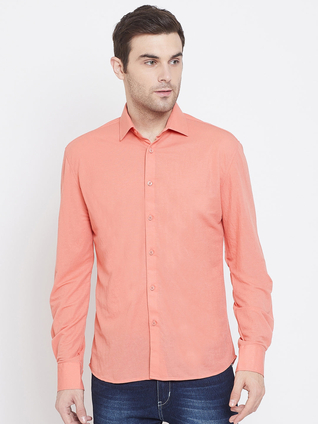 Pink Slim Fit shirt - Men Shirts