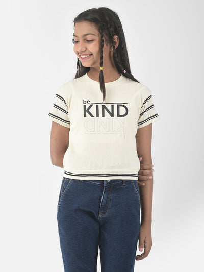  Champagne Kindness Cropped Top