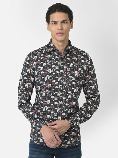 Multi-Colour Shirt in Floral Print 