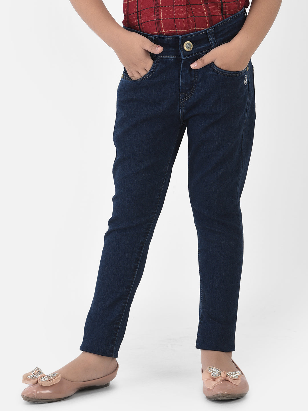 Navy Blue Jeans - Girls Jeans
