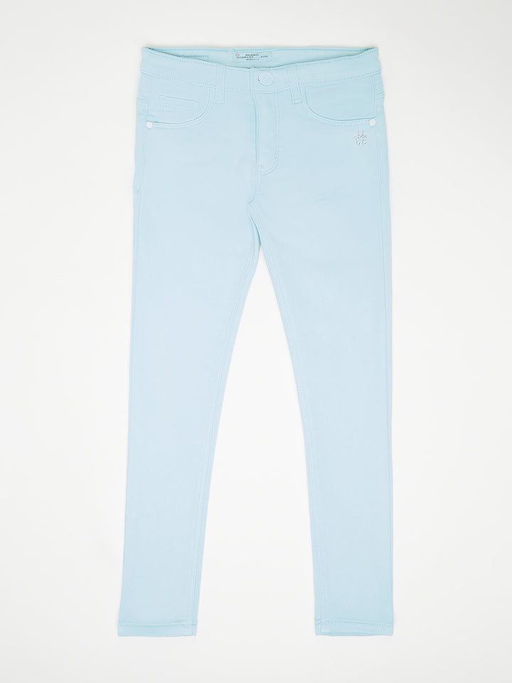 Light Blue Denim Jeans - Girls Jeans