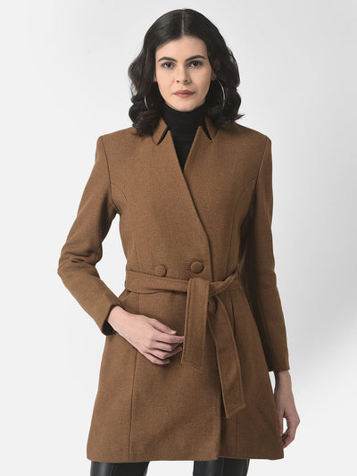  Belted Khaki Over-Coat