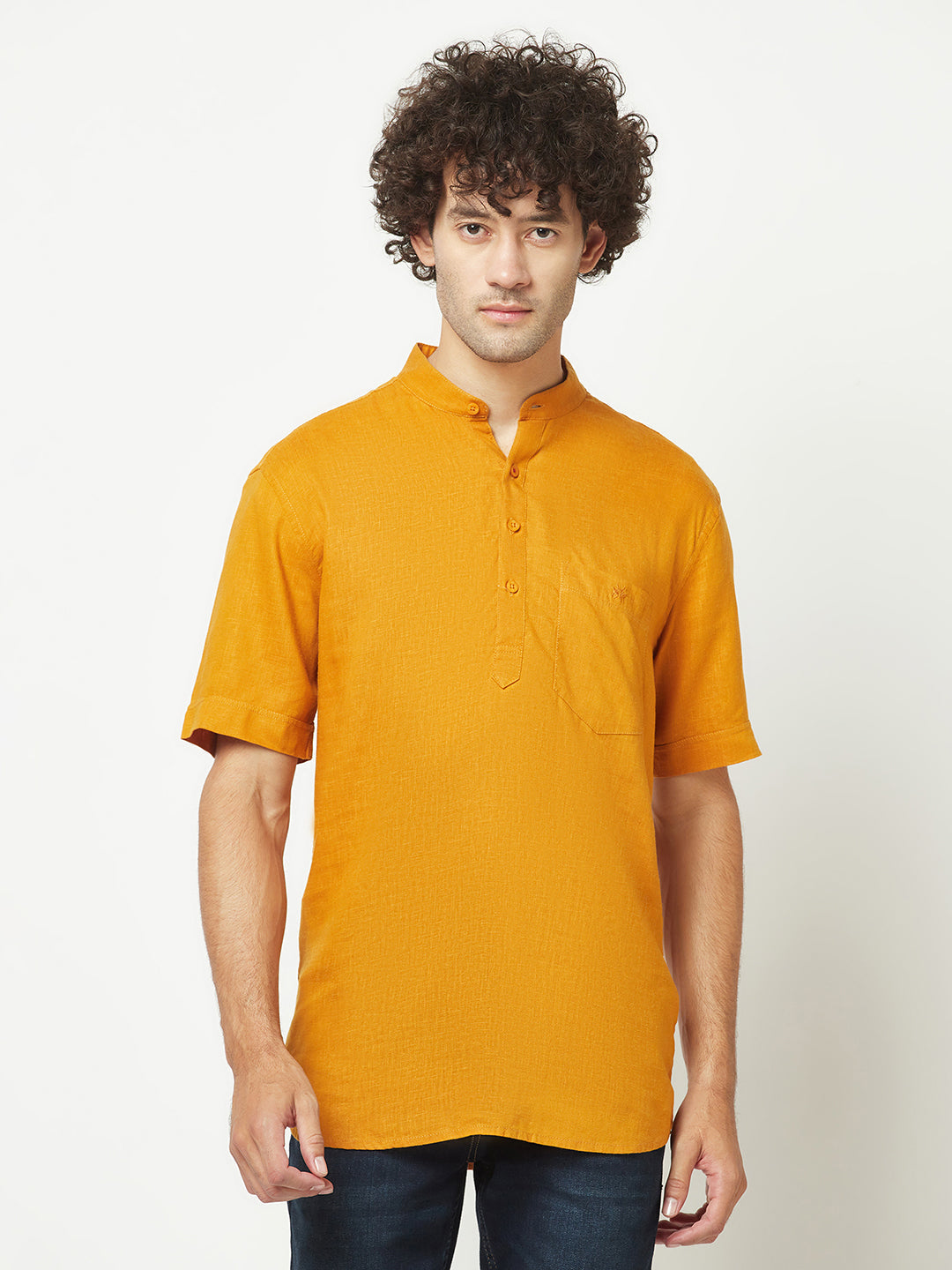  Simplistic Mustard Kurta