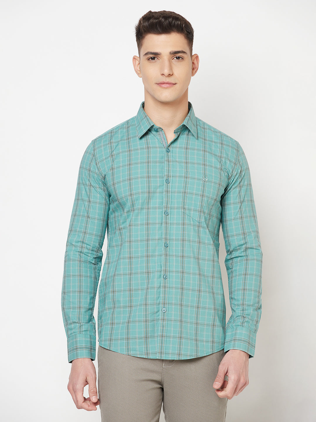 Green Shepherd Checked Shirt - Men Shirts