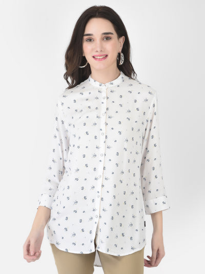 Longline Floral Shirt - Women Shirts