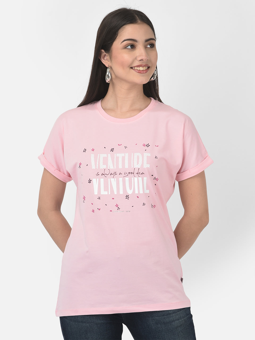 Pink Adventure T-Shirt-Women T-Shirts-Crimsoune Club