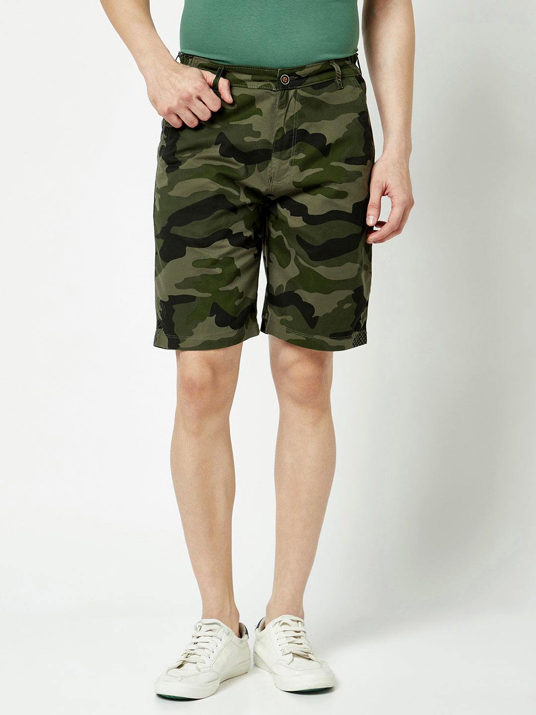  Camouflage Print Shorts