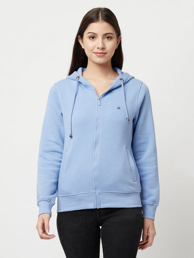  Blue Zipper Sweatshirt 