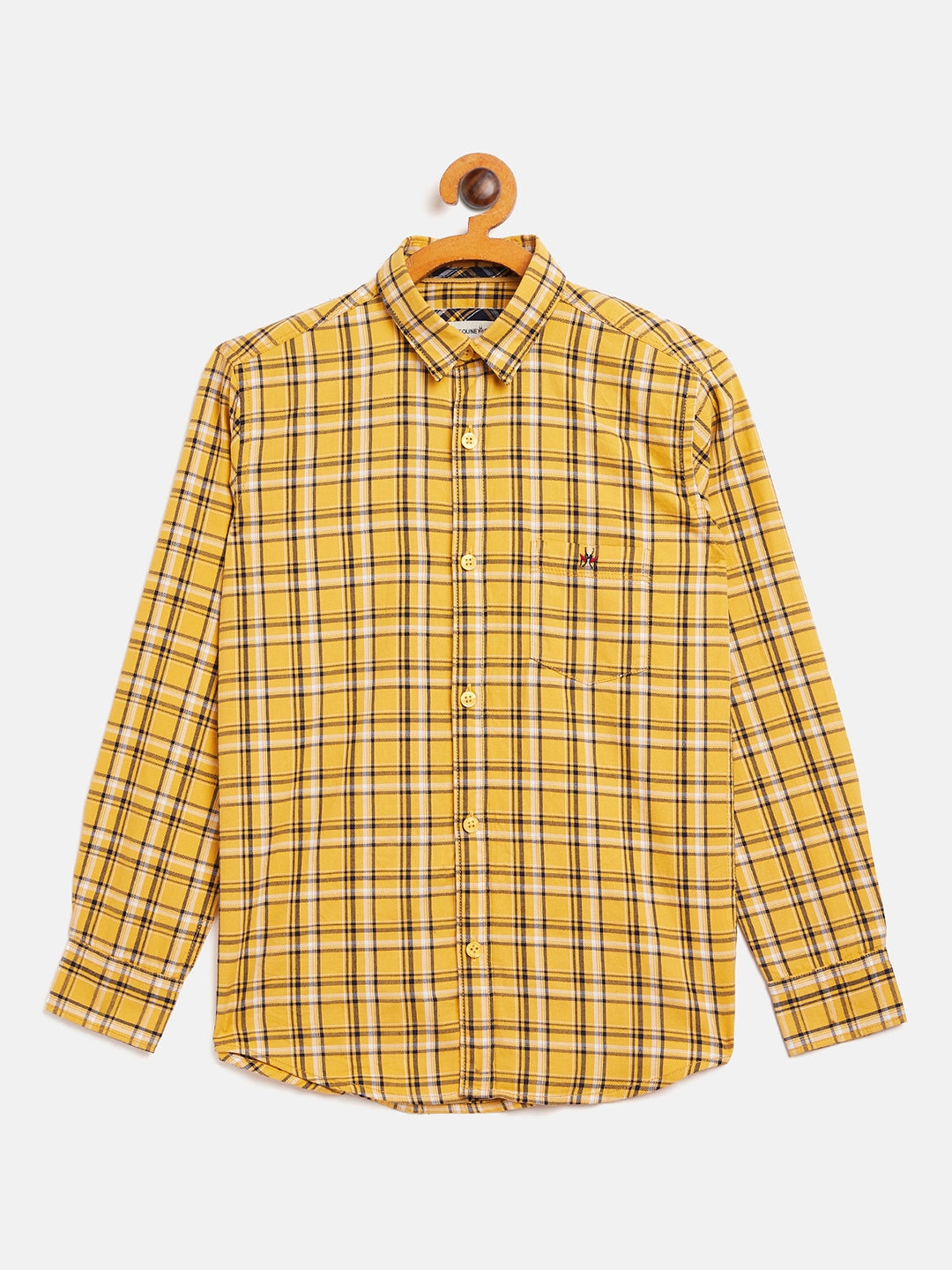 Yellow Checked Shirt - Boys Shirts