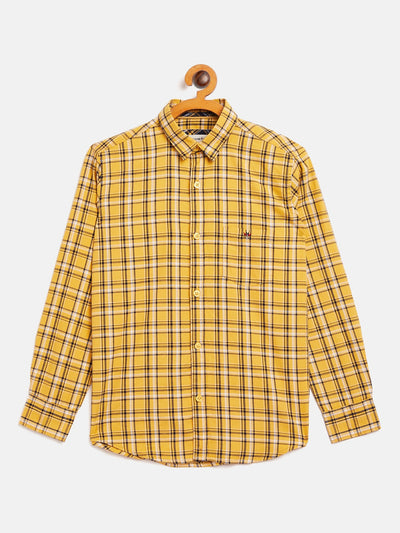 Yellow Checked Shirt - Boys Shirts