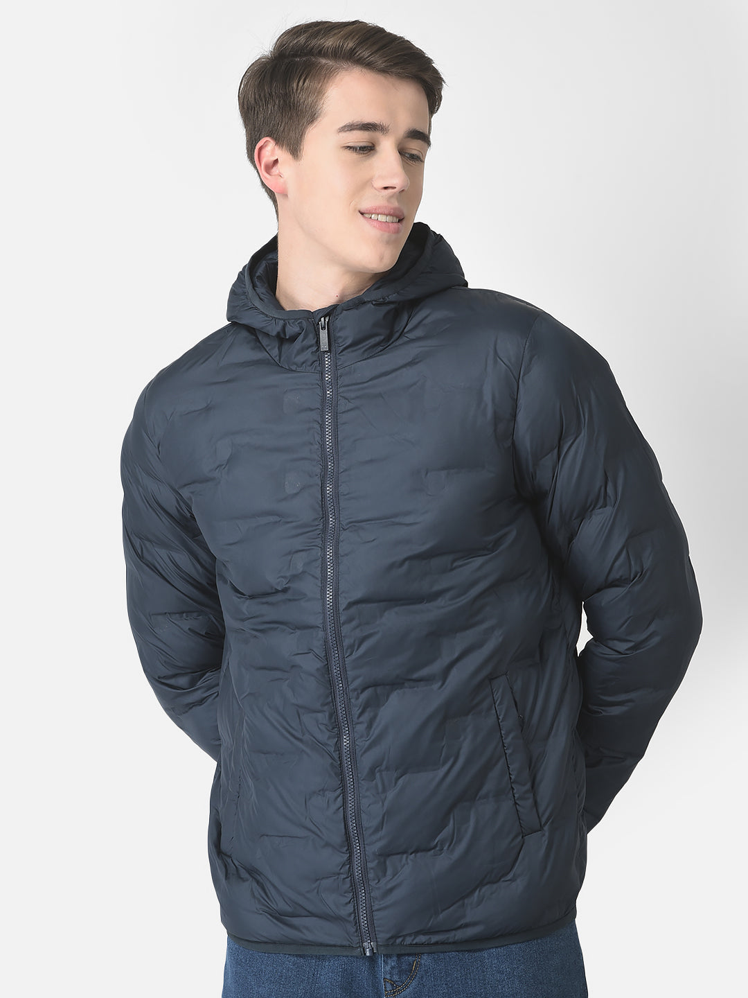  Navy Blue Heavy Padded Jacket 