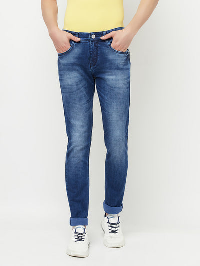 Navy Blue Jeans - Men Jeans