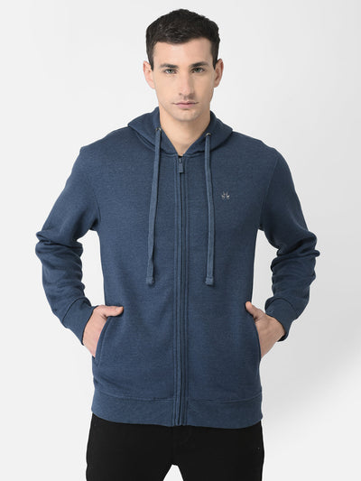  Navy Blue Zipped Sweatshirt 