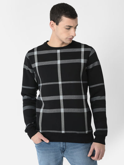  Black Checkered Sweatshirt 