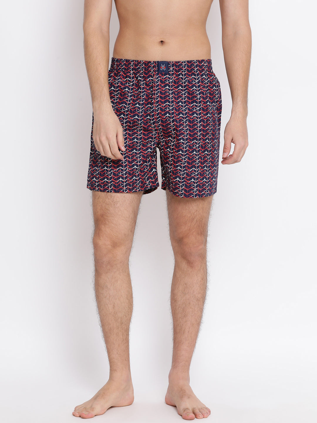 Navy Blue Printed boxers - Men Boxers