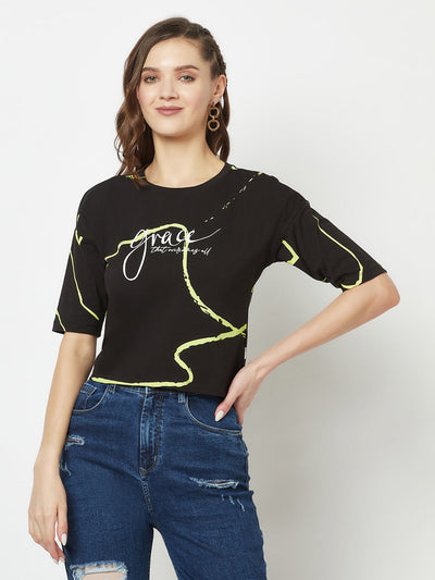  Black Grace Cropped T-Shirt