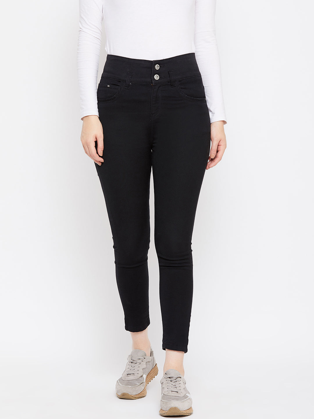 Denim Double Button Superskinny - Women Jeans