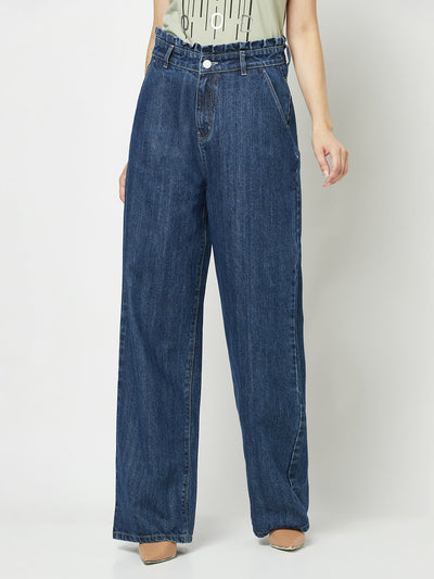  Blue Flared Waist Jeans