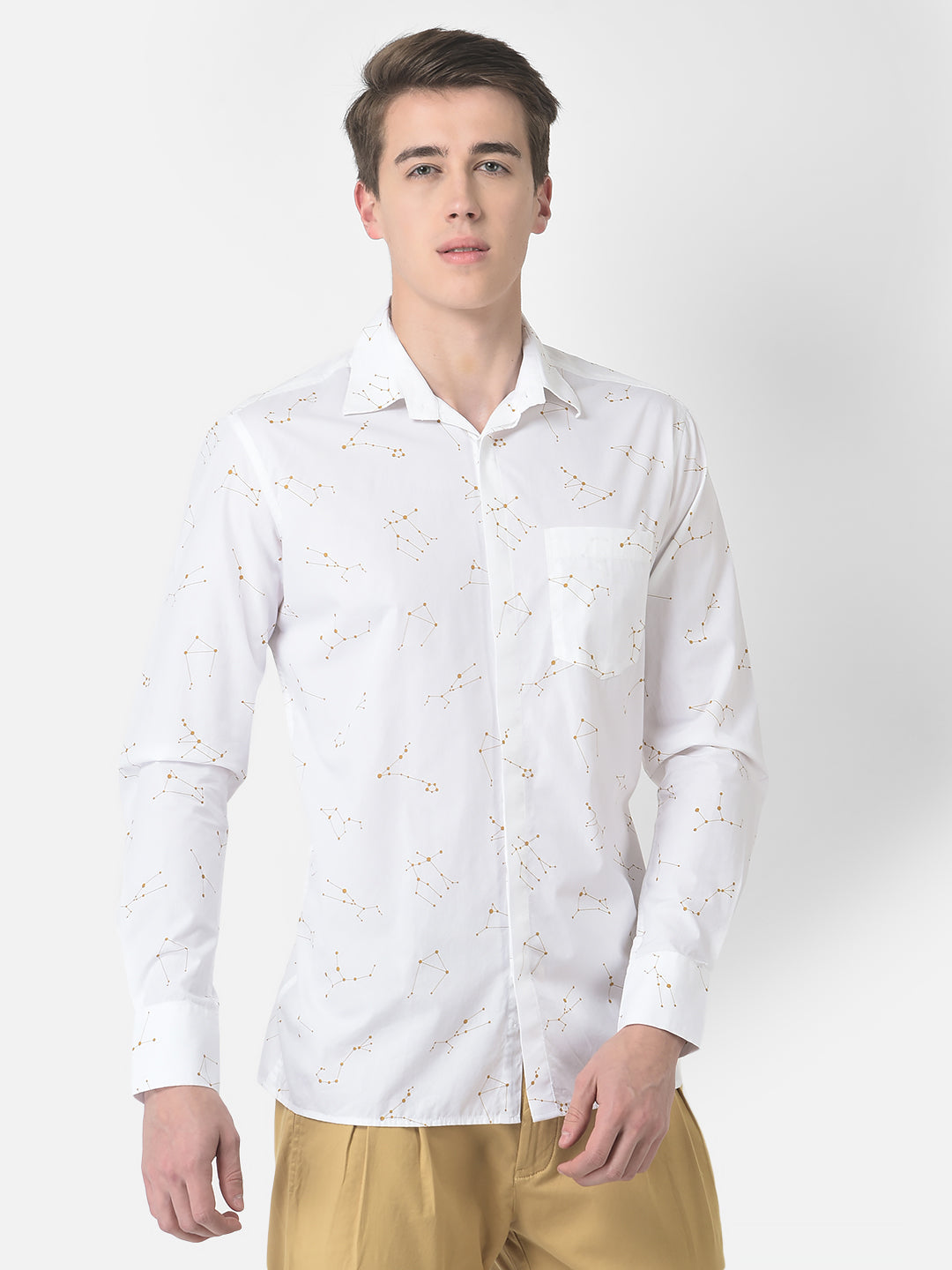 Golden Constellation Shirt-Men Shirts-Crimsoune Club